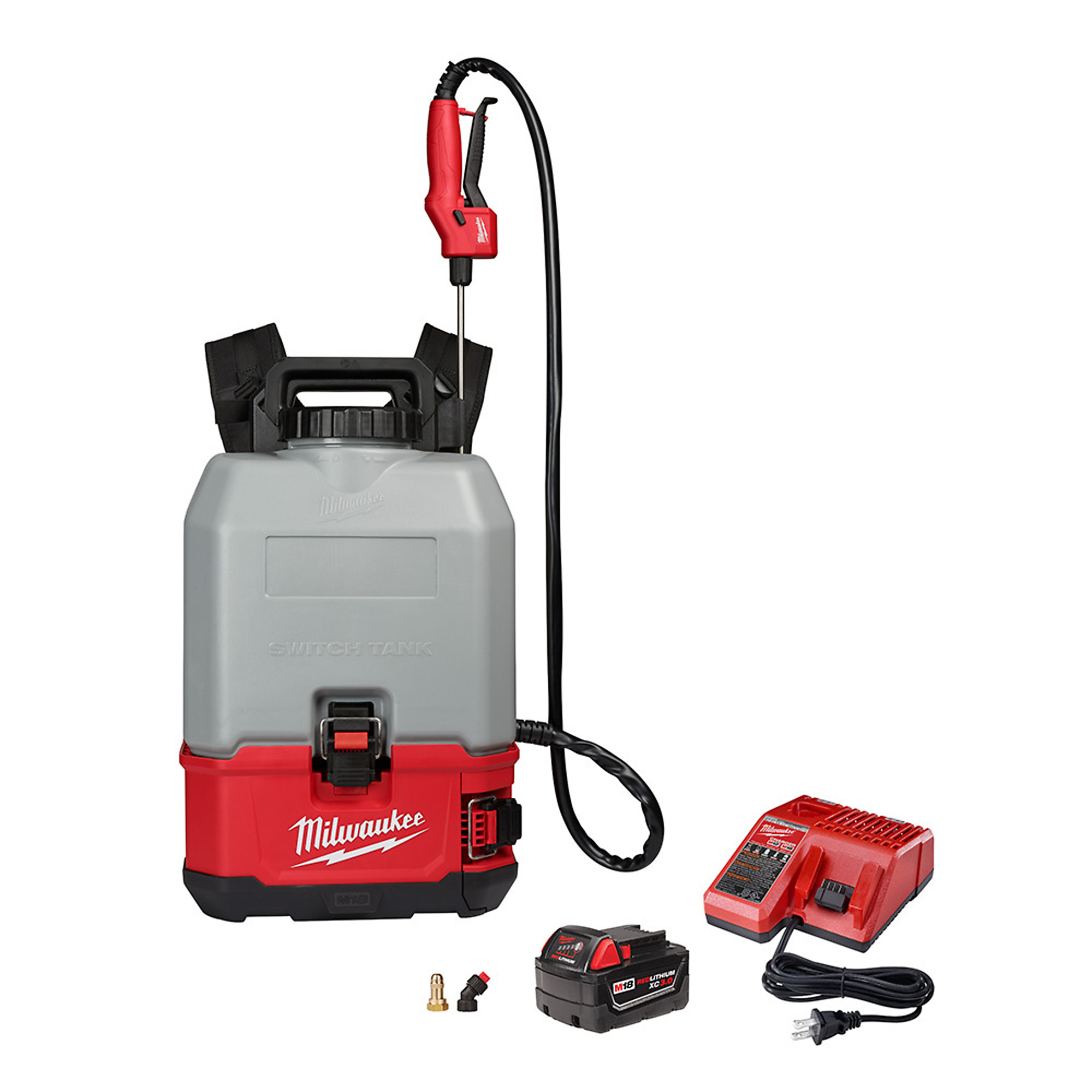Milwaukee M18™ SWITCH TANK™, M18 SWITCH TANK 4Gal Backpack Concrete Sprayer Kit, Model# 2820-21CS